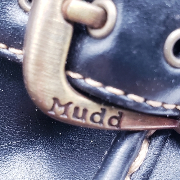 Vintage 90s y2k Mudd Bratz Brown Vegan Leather Chunky Heel Mules Size 8 - Picture 11 of 13